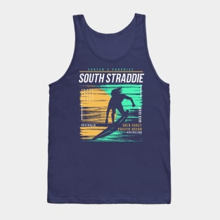 Retro Surfing South Straddie Gold Coast Australia // Vintage Surfer Beach // Surfer's Paradise Tank Top